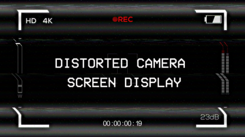 Videohive - Distorted Camera Screen Display - 21863483 - 21863483