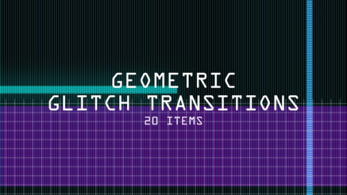 Videohive - Geometric Glitch Transitions - 21949080 - 21949080