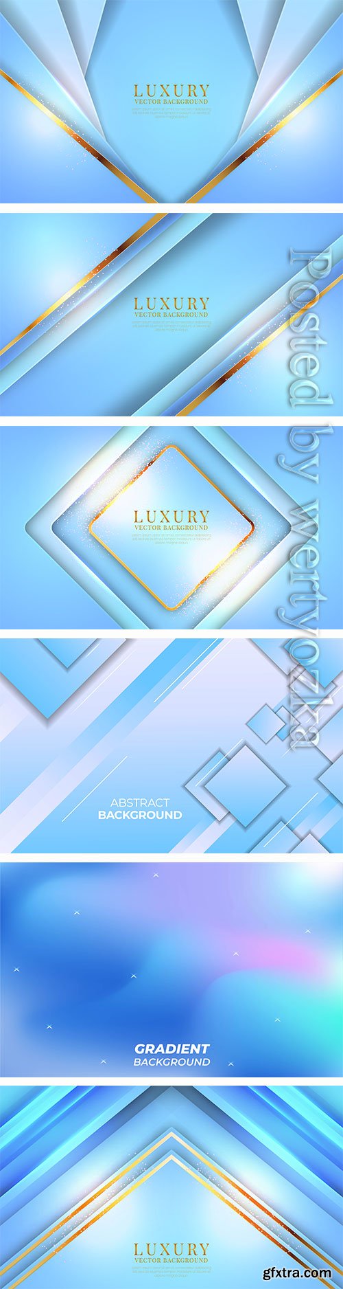 Bblue background with a blue and gold vector texture