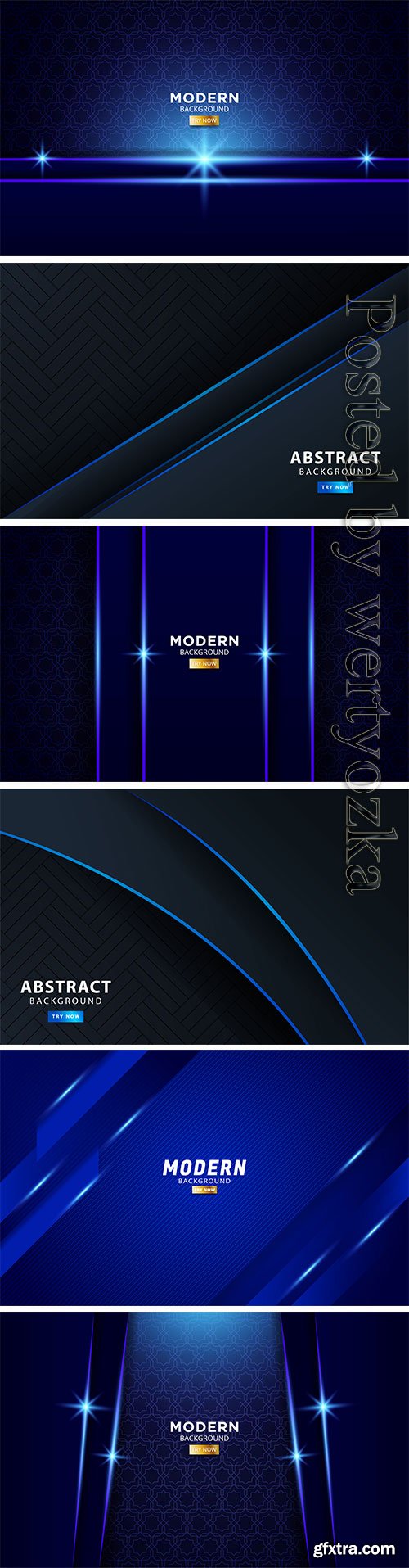 Abstract background with blue light