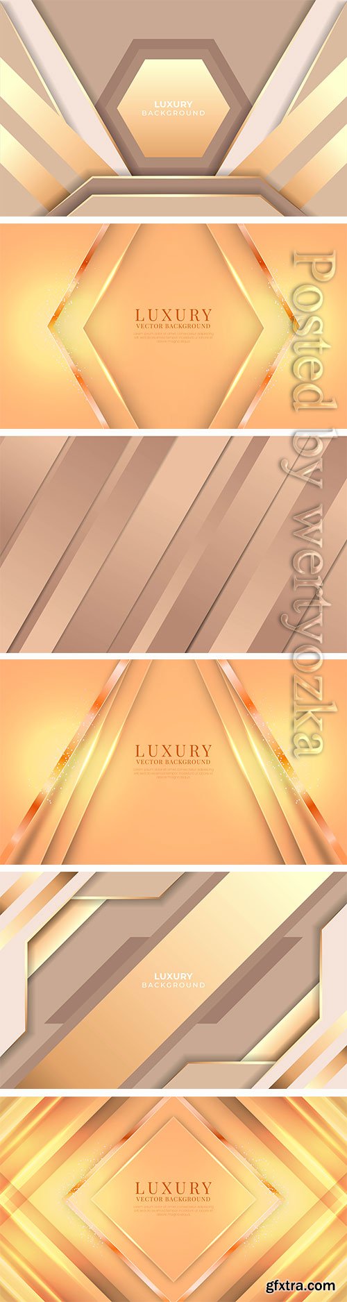 Gold modern abstract background banner with line