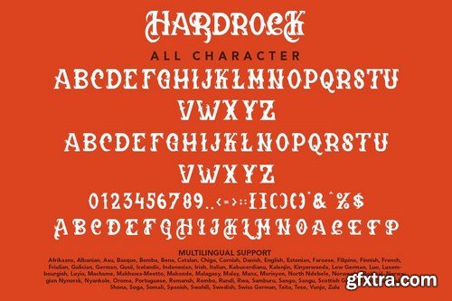 Hardrock - Black Letter Typeface