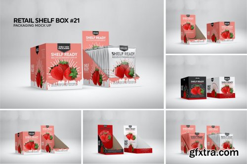 Retail Shelfbox 21 Packaging Mockup