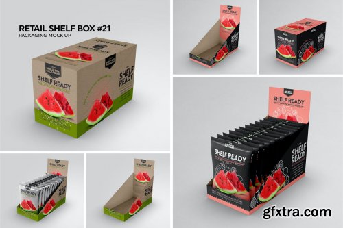 Retail Shelfbox 21 Packaging Mockup