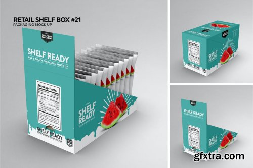 Retail Shelfbox 21 Packaging Mockup