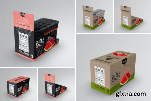 Retail Shelfbox 21 Packaging Mockup