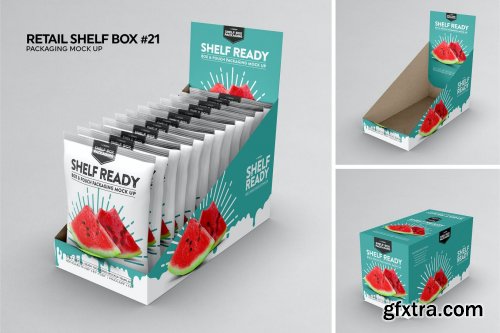 Retail Shelfbox 21 Packaging Mockup