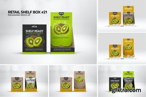 Retail Shelfbox 21 Packaging Mockup