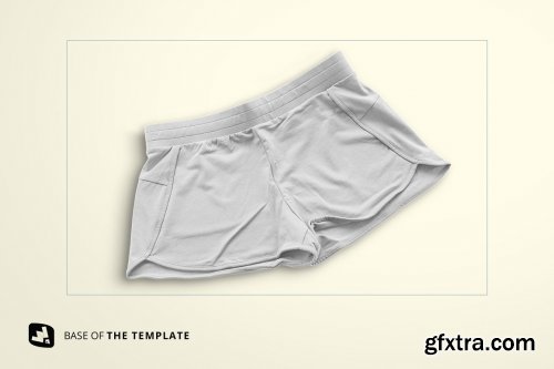 CreativeMarket - Female Sportswear Shorts Mockup 5357877