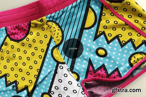 CreativeMarket - Female Sportswear Shorts Mockup 5357877