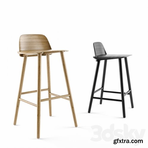 Nerd Bar Stool by Muuto