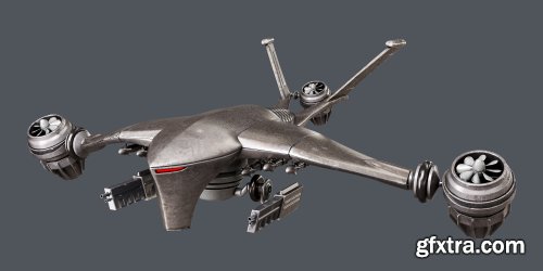 Turbosquid - Hunter killer-drone