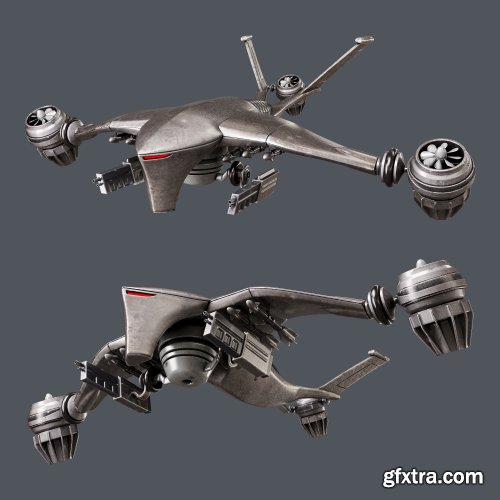 Turbosquid - Hunter killer-drone