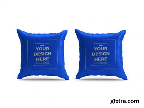 Square pillow mockup