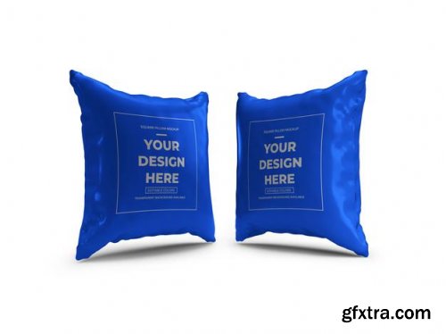 Square pillow mockup