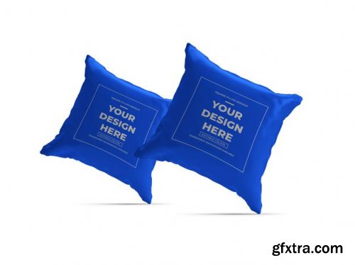 Square pillow mockup