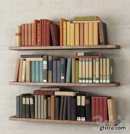 Books on the shelf