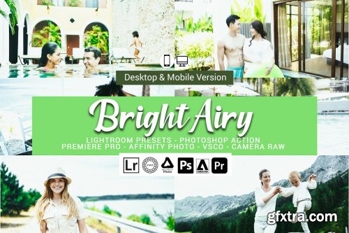 CreativeMarket - Bright Airy Lightroom Presets 5156467