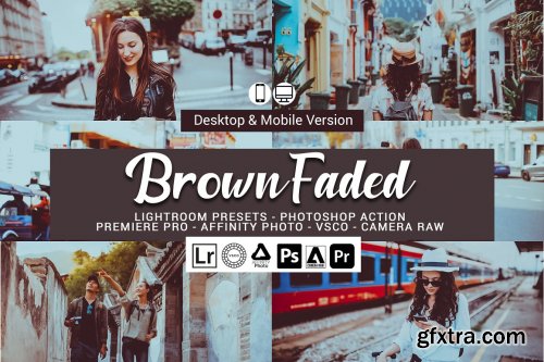 CreativeMarket - Brown Faded Lightroom Presets 5156480