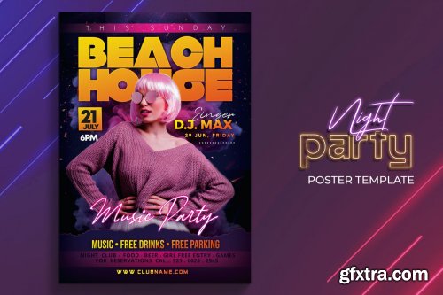 Club Party Poster Template