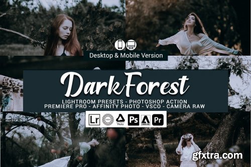 CreativeMarket - Dark Forest Lightroom Presets 5156999