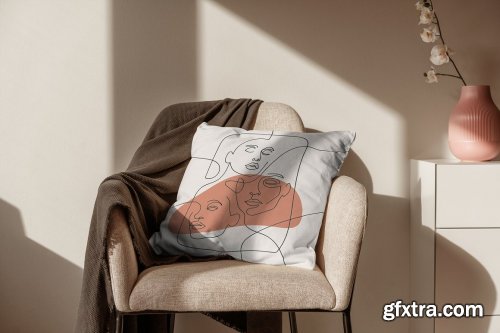 CreativeMarket - Pillow Mock-Up Set 5995955