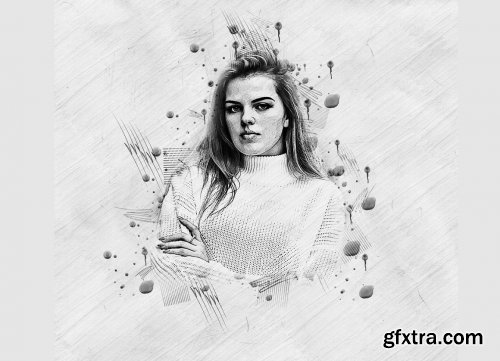 CreativeMarket - Mixed Sketch Art Photoshop Action 5871241