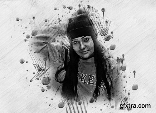 CreativeMarket - Mixed Sketch Art Photoshop Action 5871241