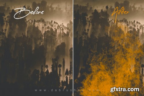 CreativeMarket - Premium Fire Brushes For Photoshop 6037339