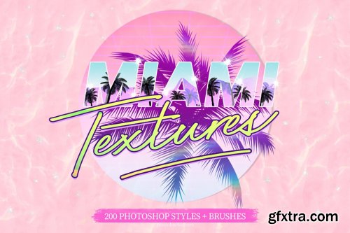 CreativeMarket - Miami Print Aesthetic PS Styles 6116756