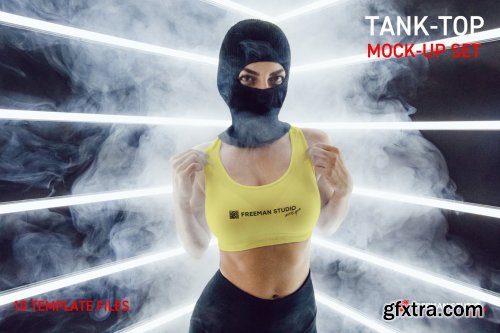 CreativeMarket - Tank-Top Mock-Up Set 6111318