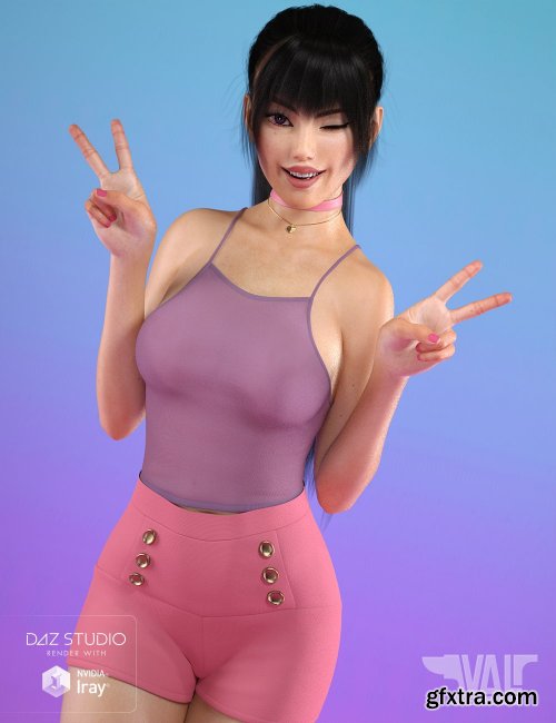 Adorable Kawaii Poses and Expressions for Genesis 8 Female(s)