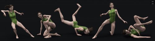  ACTIVE - Parkour Poses for Genesis 8 and 3 Female