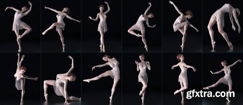  101 Series: Pure Grace Poses and Ballet Shoes for Genesis 8 Female 