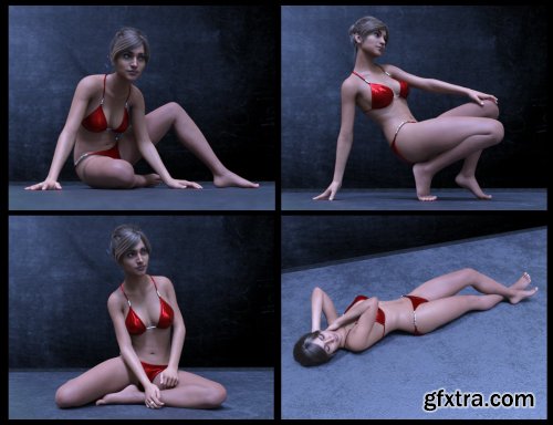  50 Advanced Floor Poses for Genesis 8 Female 