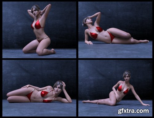  50 Advanced Floor Poses for Genesis 8 Female 