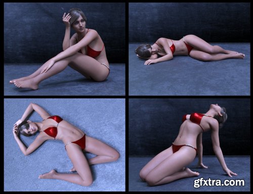  50 Advanced Floor Poses for Genesis 8 Female 