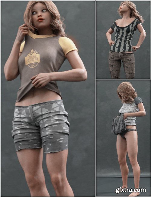  Everyday 2 Daily Poses and Clothes Vol.1 for Genesis 8 Female(s)  