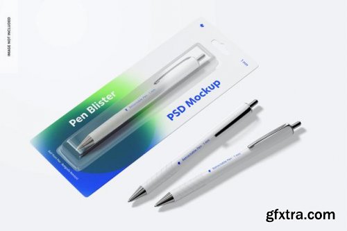 Pen blisters mockup 