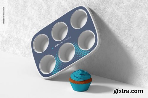 Muffin pans mockup