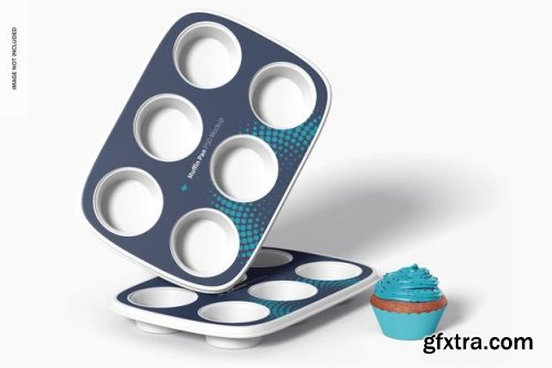 Muffin pans mockup