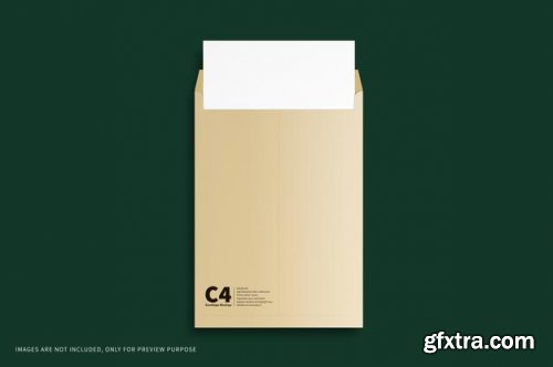 C4 envelope mockup