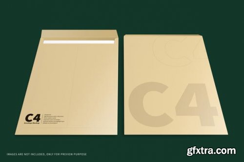 C4 envelope mockup