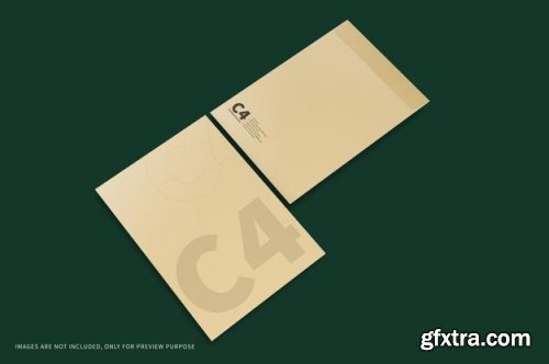 C4 envelope mockup