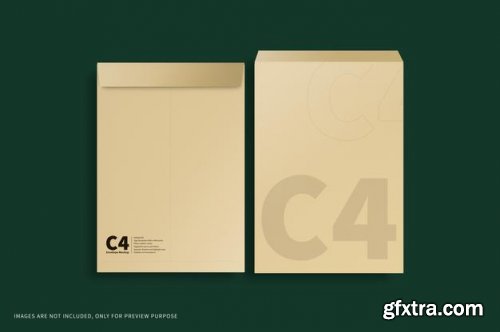 C4 envelope mockup