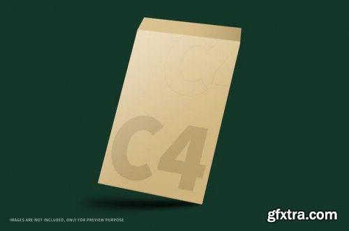 C4 envelope mockup