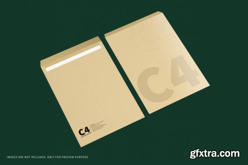 C4 envelope mockup