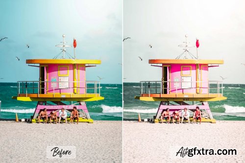  CreativeMarket - 10 Photoshop Action ACR LUT Lagoon 6135060