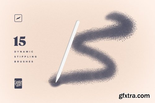 CreativeMarket - Procreate Stippling Brushes Kit 6136097