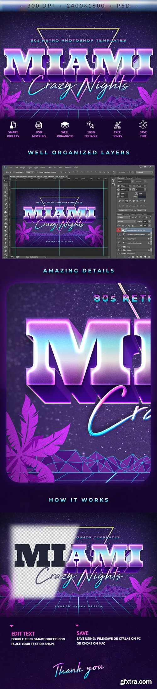  GraphicRiver - Miami - 80s Retro Text Effect 27731071